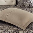 Madison Park Aubrey 12-Piece Polyester Jacquard Comforter Set w/ Piping - Black
