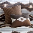 Woolrich 8-Piece Polyester Printed Oversized Bitter Creek Comforter Set in Brown