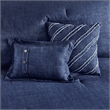 Woolrich 5-piece Contemporary Cotton Oversized Comforter Set in Denim Blue