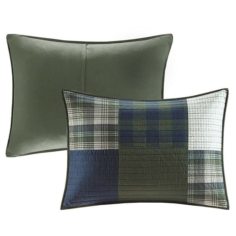 Woolrich 3-Piece Farmhouse 100 Percent Cotton Mill Creek Quilt Mini Set in Green