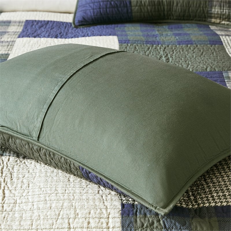 Woolrich 3-Piece Farmhouse 100 Percent Cotton Mill Creek Quilt Mini Set in Green