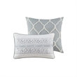Harbor House Hallie 6-Piece Cotton Sateen Printed Comforter Set in Gray