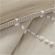 Harbor House Anslee 3-Piece Cotton Yarn Dyed Tufted Comforter Set in Brown