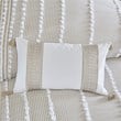 Harbor House Anslee Oblong Faux Linen Cotton Embroidered Pillow in Brown