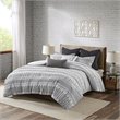 INK+IVY Rhea 3-Piece Mid-Century Cotton Comforter Mini Set in Gray