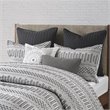 INK+IVY Rhea 3-Piece Mid-Century Cotton Comforter Mini Set in Gray
