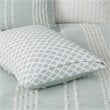 INK+IVY 3-Piece Modern 100 Percent Cotton Jacquard Comforter Set in Blue