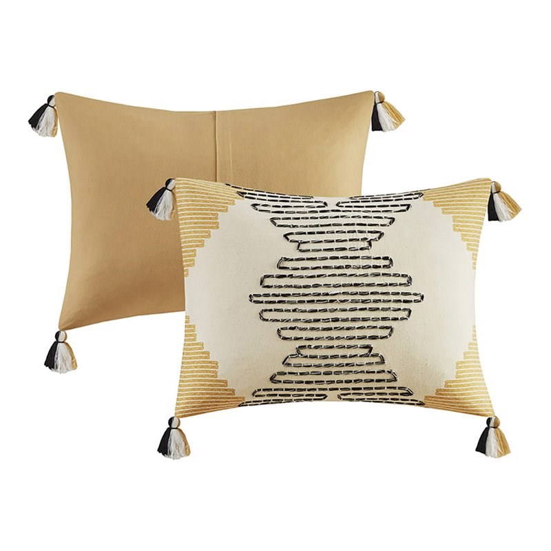 INK+IVY Arizona 3-Piece Cotton Comforter Set w/ 2 Matching Shams in Yellow