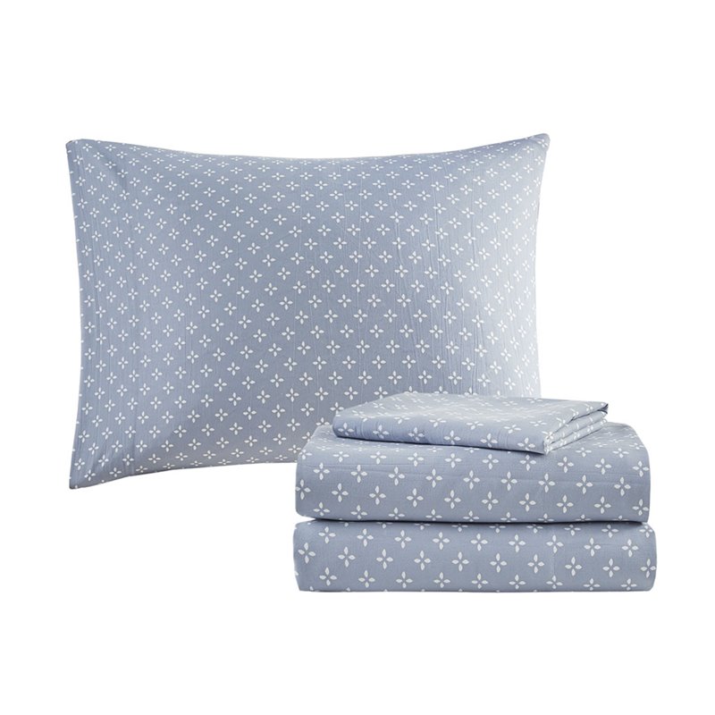 Madison Park Essentials Sofia 6-Piece Polyester Comforter Set in Blue