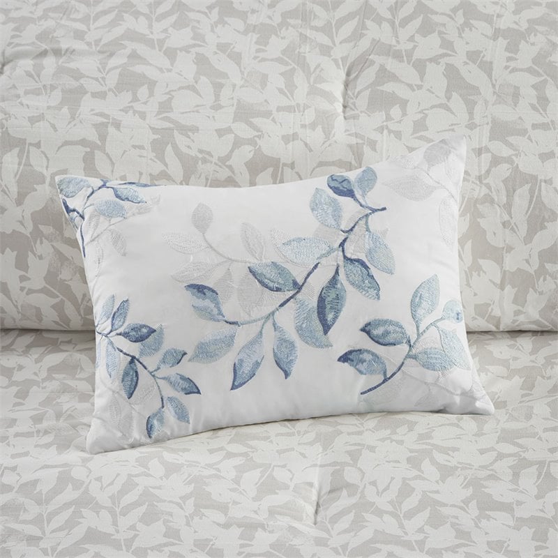 Madison Park Essentials Sofia 6-Piece Polyester Comforter Set in Blue
