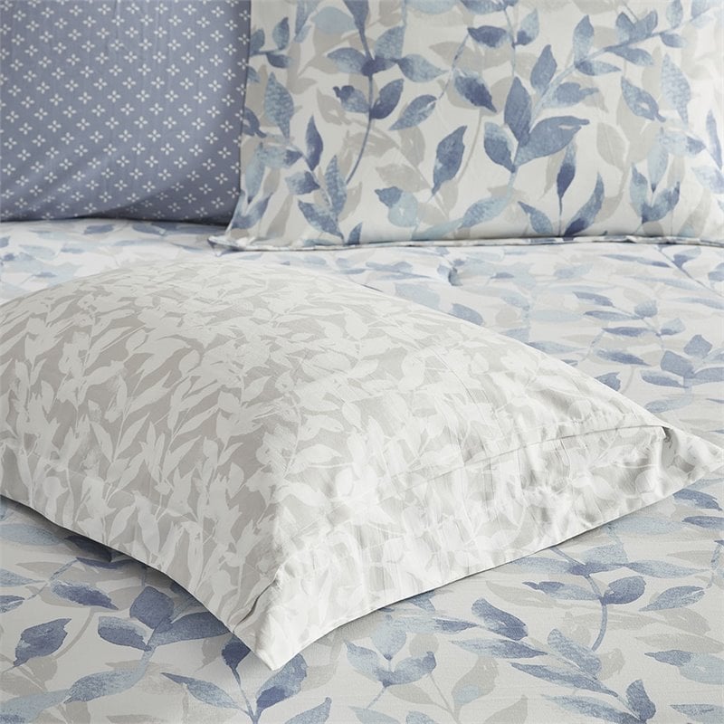 Madison Park Essentials Sofia 6-Piece Polyester Comforter Set in Blue