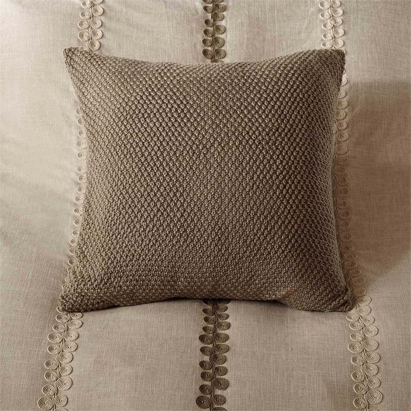 Madison Park Signature 9-Piece Cotton Chateau Comforter Set in Beige