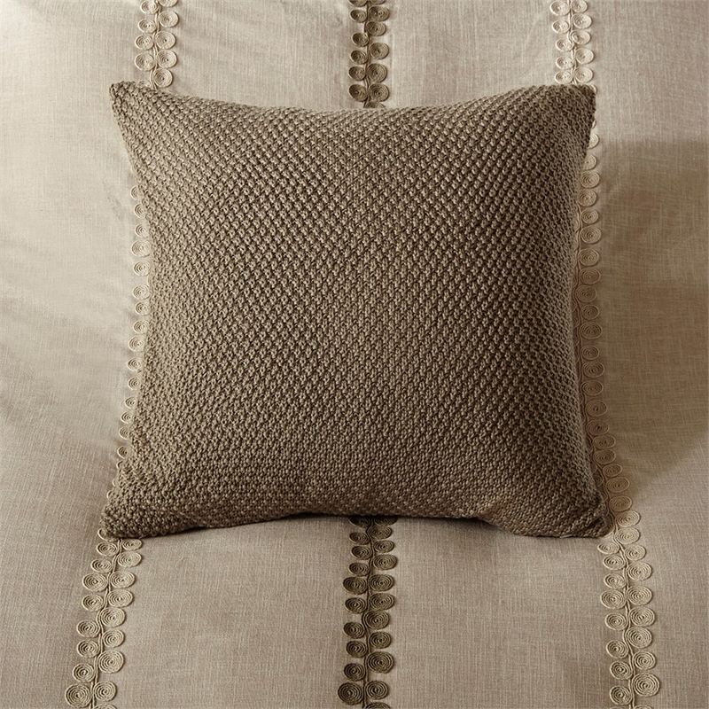 Madison Park Signature 9-Piece Cotton Chateau Comforter Set in Beige