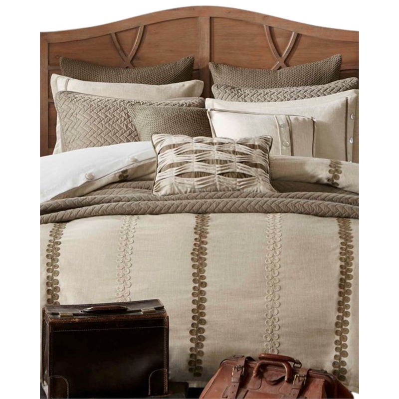 Madison Park Signature 9-Piece Cotton Chateau Comforter Set in Beige