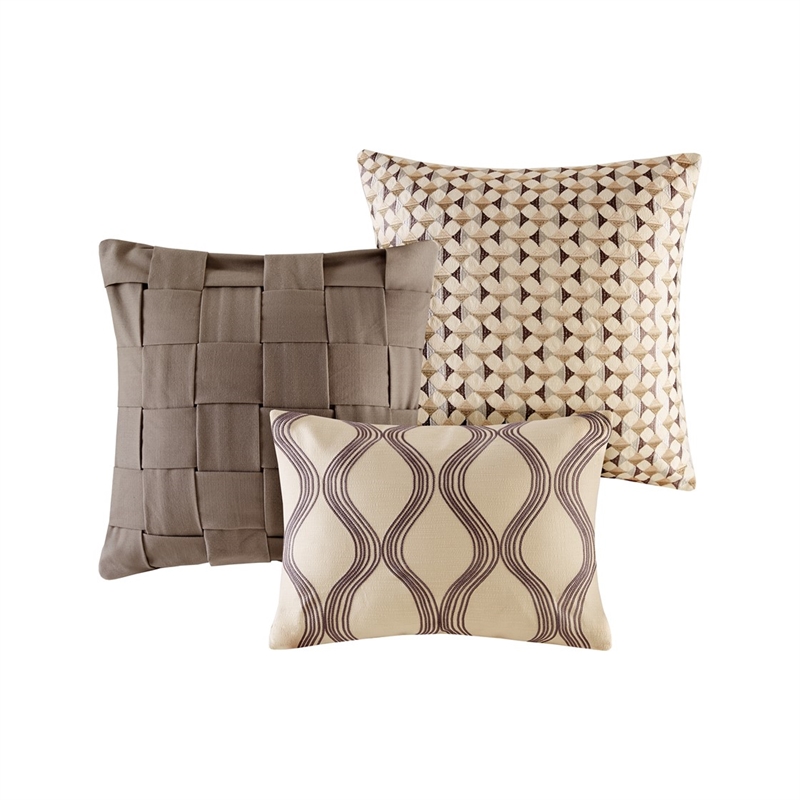Madison Park Signature 8-Piece Polyester Jacquard Comforter Set in Brown