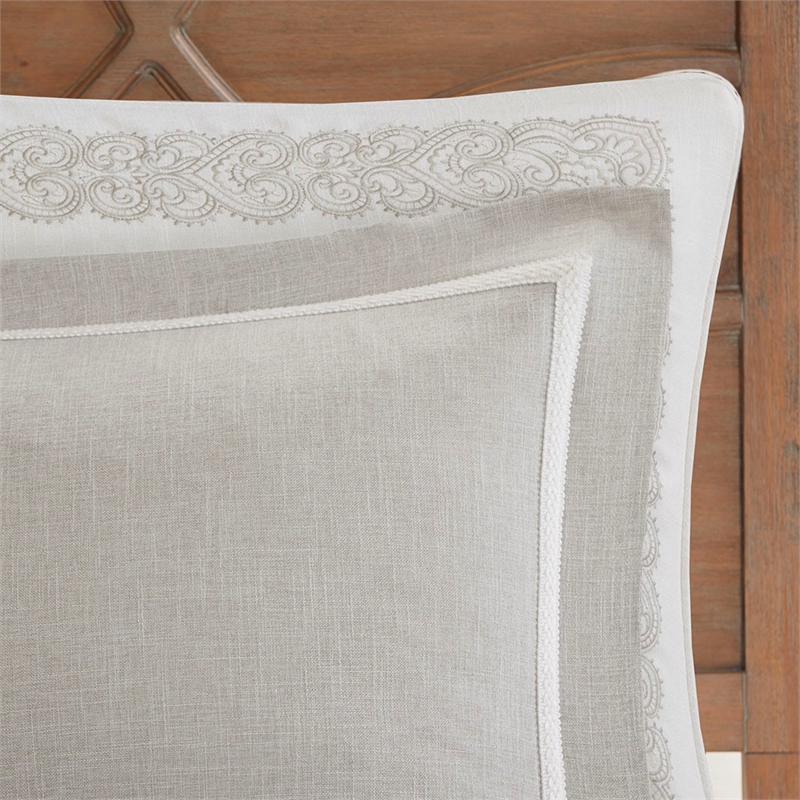 Madison Park Signature Barely 8-Piece Polyester Comforter Set in Natural