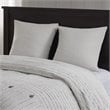 Madison Park Signature Essence 9-Piece Cotton Clip Jacquard Comforter Set - Gray