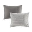 Madison Park Signature Essence 9-Piece Cotton Clip Jacquard Comforter Set - Gray