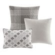 Madison Park Signature Essence 9-Piece Cotton Clip Jacquard Comforter Set - Gray