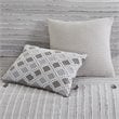 Madison Park Signature Essence 9-Piece Cotton Clip Jacquard Comforter Set - Gray