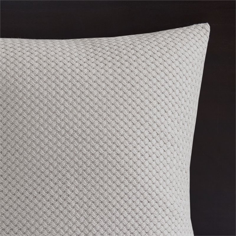 Madison Park Signature Essence 9-Piece Cotton Clip Jacquard Comforter Set - Gray