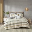 INK+IVY Cody 3-Piece Cotton Comforter Set w/ 2 Matching Shams in Gray