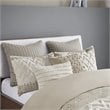 INK+IVY Mila 3-Piece Modern Cotton Printed Comforter Set with Chenille in Brown
