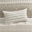 INK+IVY Mila 3-Piece Modern Cotton Printed Comforter Set with Chenille in Brown