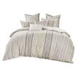 INK+IVY Imani 3-Piece Mid-Century Cotton Printed Comforter Mini Set in Ivory