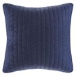 INK+IVY Farmhouse 100 Percent Cotton Quilted Euro Sham in Navy