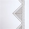 INK+IVY Contemporary 100 Percent Cotton Embroidered Euro Sham in White
