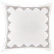 INK+IVY Contemporary 100 Percent Cotton Embroidered Euro Sham in White