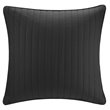 INK+IVY Contemporary 100 Percent Cotton Percale Embroidered Euro Sham in Black