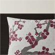 N Natori Cherry Blossom 3-Piece Cotton Sateen Comforter Mini Set in Multi-Color