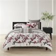 N Natori Cherry Blossom 3-Piece Cotton Sateen Comforter Mini Set in Multi-Color