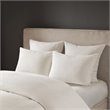 N Natori Hanae 3-Piece Polyester Yarn Dyed Pieced Comforter Set in Cream