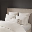 N Natori Hanae 3-Piece Polyester Yarn Dyed Pieced Comforter Set in Cream