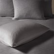 N Natori Hanae 3-Piece Polyester Yarn Dyed Pieced Comforter Set in Gray