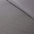 N Natori Hanae 3-Piece Polyester Yarn Dyed Pieced Comforter Set in Gray