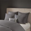 N Natori Hanae 3-Piece Polyester Yarn Dyed Pieced Comforter Set in Gray