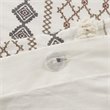 INK+IVY Imani Mid-Century Cotton Printed Full/Queen Duvet Cover Mini Set - Ivory