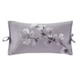 N Natori Oblong Modern Cotton Embroidered Decorative Pillow in Purple