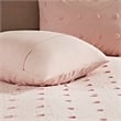 Urban Habitat Brooklyn 7-Piece Farmhouse Cotton Jacquard Comforter Set in Pink