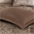 Madison Park Aubrey 12-Piece Polyester Jacquard Comforter Set in Brown