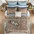 Madison Park Aubrey 12-Piece Polyester Jacquard Comforter Set in Brown