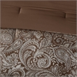 Madison Park Aubrey 12-Piece Polyester Jacquard Comforter Set in Brown