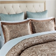 Madison Park Aubrey 12-Piece Polyester Jacquard Comforter Set in Brown