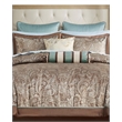 Madison Park Aubrey 12-Piece Polyester Jacquard Comforter Set in Brown