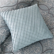 Madison Park Lavine 12-Piece Contemporary Fabric Comforter Set in Blue