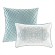 Madison Park Lavine 12-Piece Contemporary Fabric Comforter Set in Blue